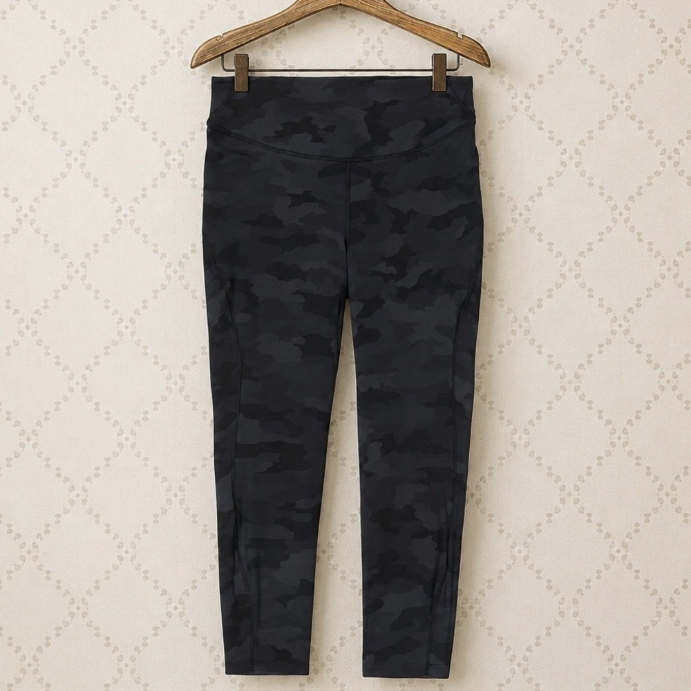 Lululemon Base Pace Leggings Gray/Black Camo Size 18 NWOT